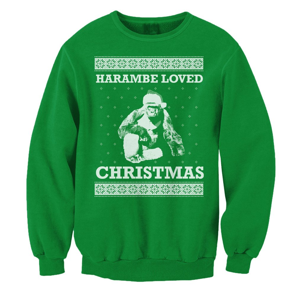 gorilla ugly christmas sweater