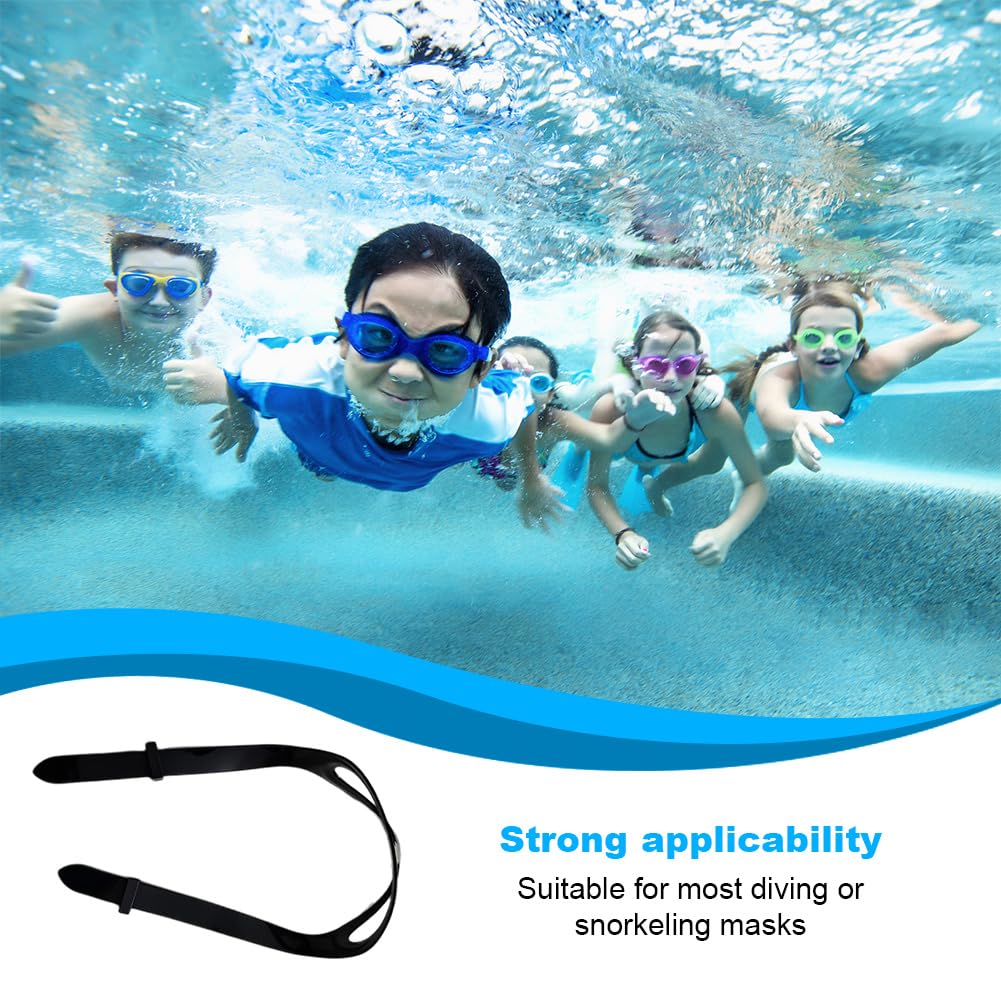 Faderr 2 pezzi Silicone Dive Mask Strap Sostituzione Universale Maschera Cinturino, Occhiali Da Nuoto Occhiali Cinturino In Silicone Fascia Della Testa Accessori per Immersioni Nuotata Snorkel