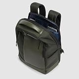PIQUADRO - Zaino Porta PC 14" con Porte USB e USB Type C - Uomo - Verde - 4