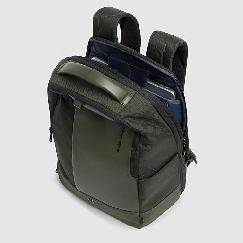 PIQUADRO - Zaino Porta PC 14" con Porte USB e USB Type C - Uomo - Verde - 4
