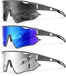 KALIYADI Polarized-Sunglasses Lunettes de soleil polarisés homme: Lunettes de Soleil pour la course à vélo UV400 Protection