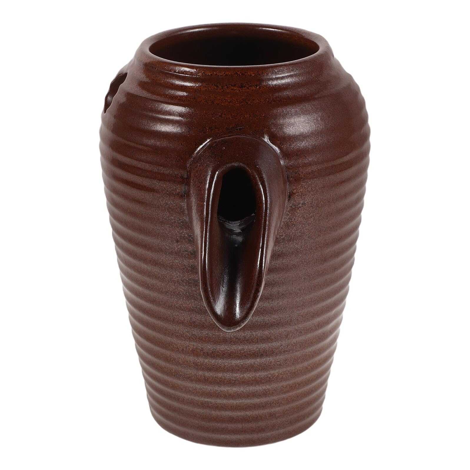 Fuente de agua decorativa recirculación cerámica jarra alta 14,7 cm para mesa de jardín