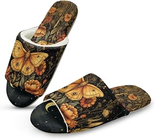 Womens Winter Warm House Shoes Breathable Open Toe Slippers Travel Hotel Slipper