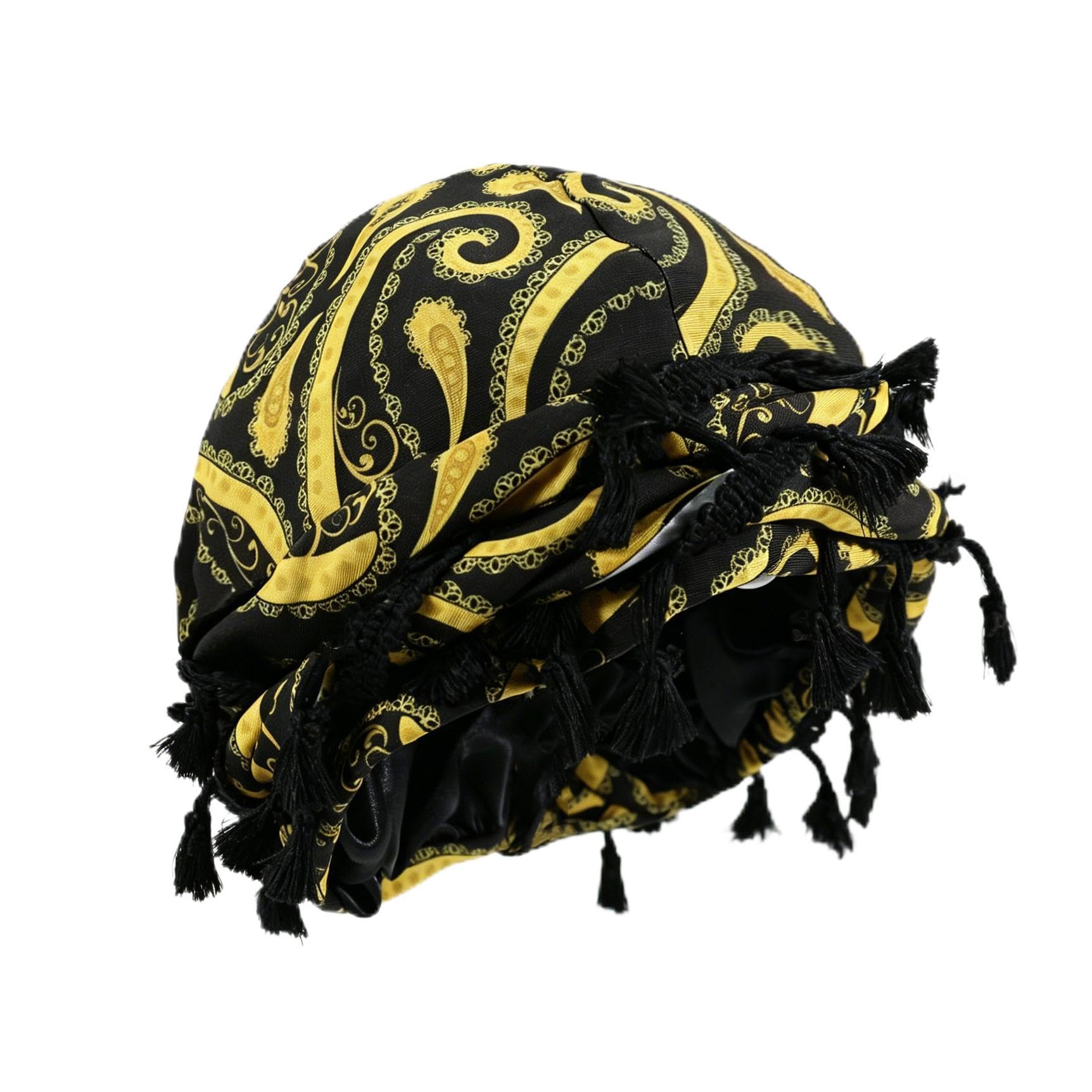 Gturytr Turban for Men Vintage Twist Head Wraps Durag Satin Lined Halo Turban for Women Modal and Satin Scarf Tie