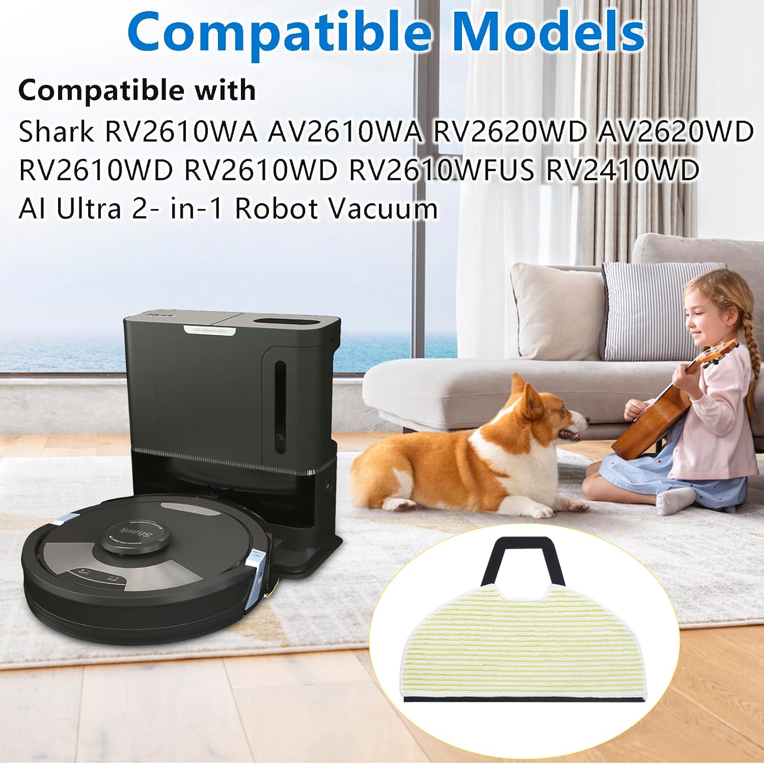 Revitalize Your Cleaning Routine: 6 Mop Pads & More for Shark Robot Vacuums!