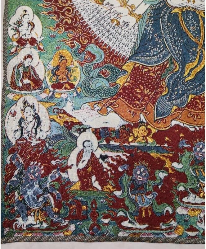 Miniatura 6 de Fengshui - Tapiz de seda para colgar en la pared, 1000 brazos, Avalokiteshvara, Guanyin, Tangka, yoga, budista, para colgar en la pared, arte de
