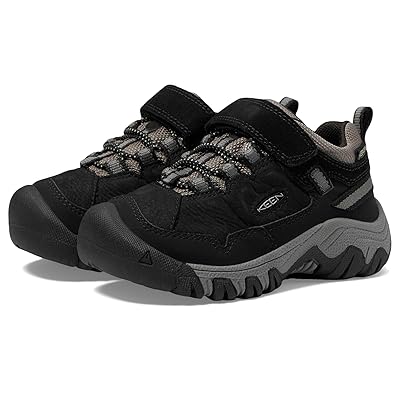 KEEN Kids Targhee 4 Low Height Durable Comfortable Waterproof (Toddler/Little Kid) Kids Shoes Black/Steel Grey