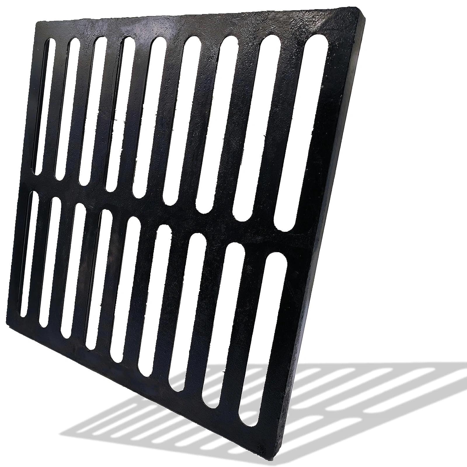 DUUMUUT Cast Iron Drain Grate, Driveway Channel Cover 457 x 457 mm