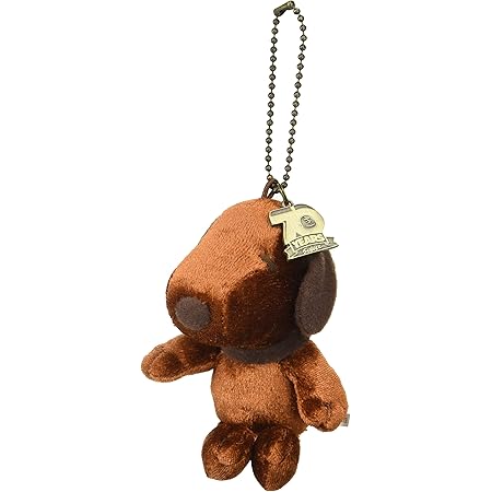 Amazon スヌーピー ぬいぐるみキーホルダー Peanuts 70周年メタルチャーム付き ブロンズ Sn Mc ブロンズ ぬいぐるみ おもちゃ