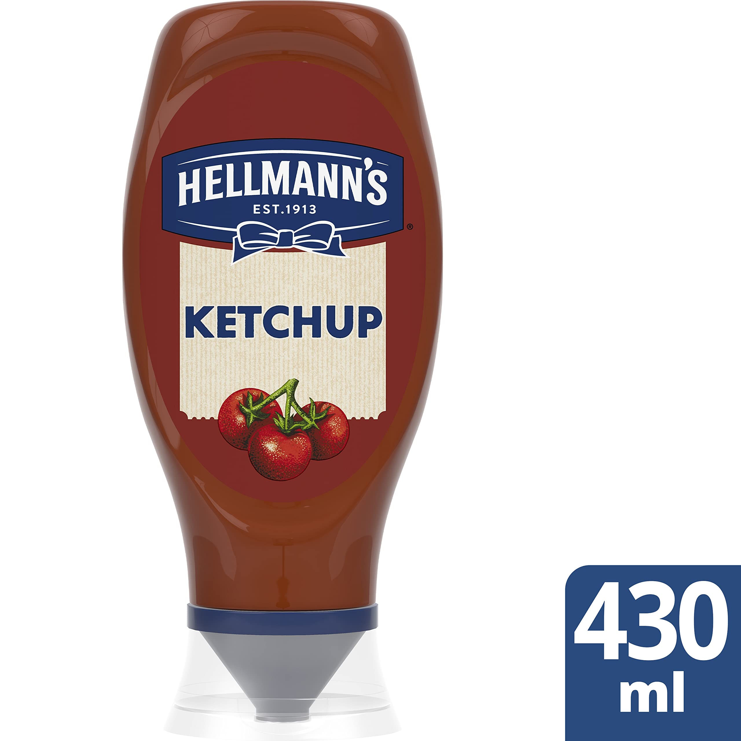 Hellmann's Original - Ketchup 100% Ingredientes Naturales, 12 x 486 gr