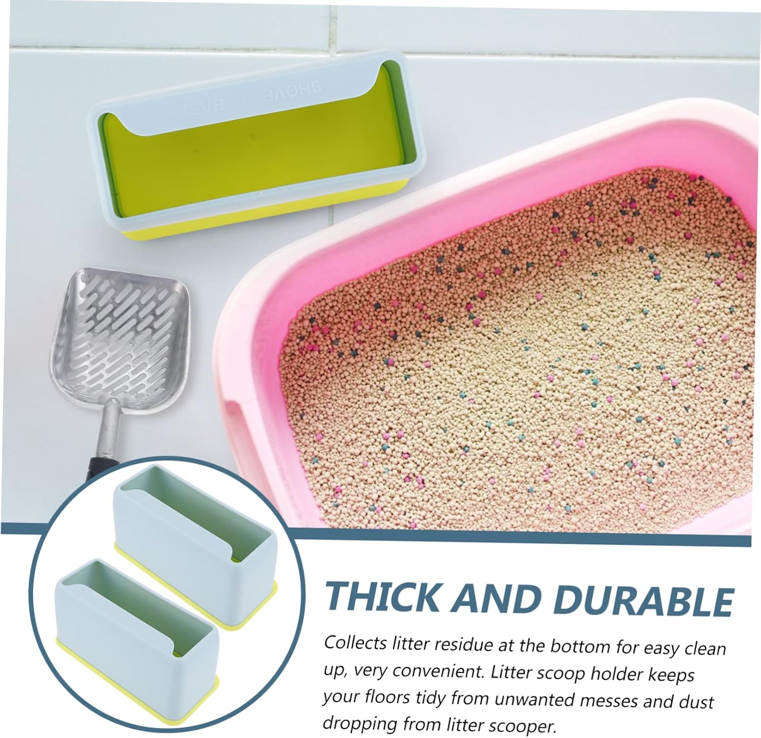 Ipetboom 4 Pcs Cat Litter Shovel Storage Box Scooper Supply Plastic Scoop Holder Convenient Scoop Stand Plastic Scoop Stand Plastic Scooper Stand Convenient Scoop Holder Scooper Accessory