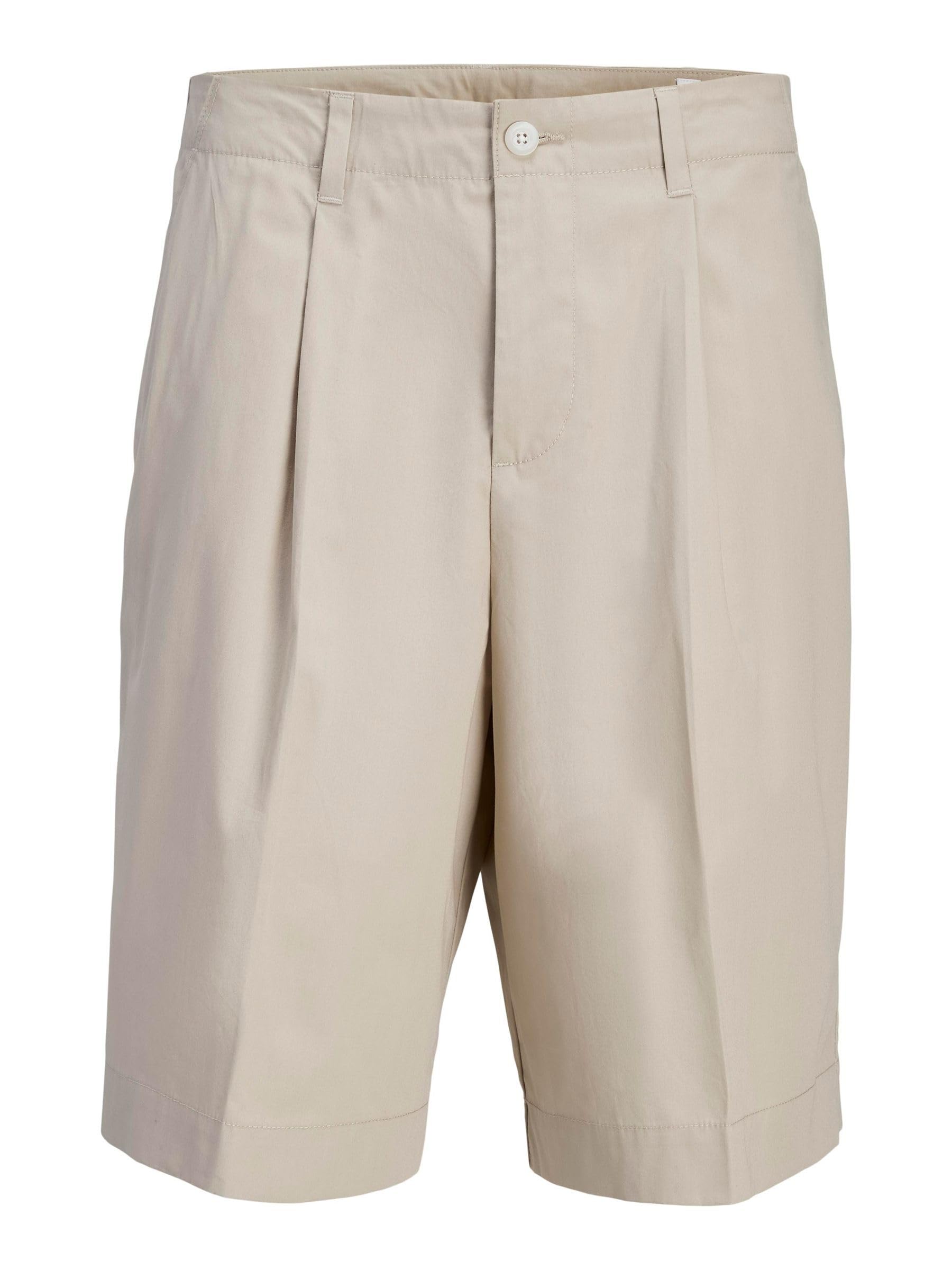 JACK & JONES Men's Jpstowen Porter Shorts LNG Sn, Silver Lining, XXL