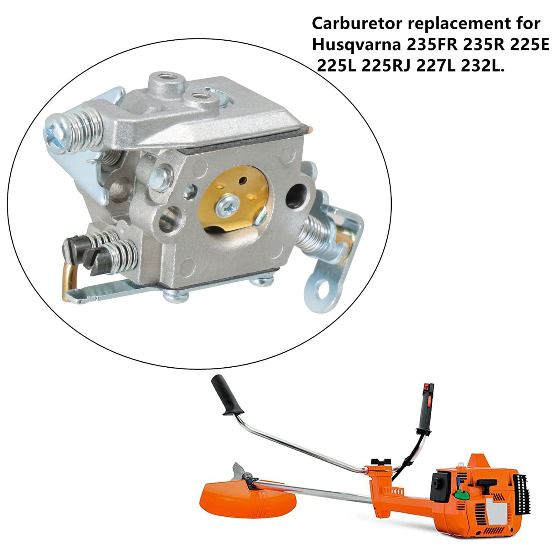 Carburetor For Husqvarna Chainsaws 235FR, 235R, 225E, 225L & More | Unbranded Replacement | Easy Install