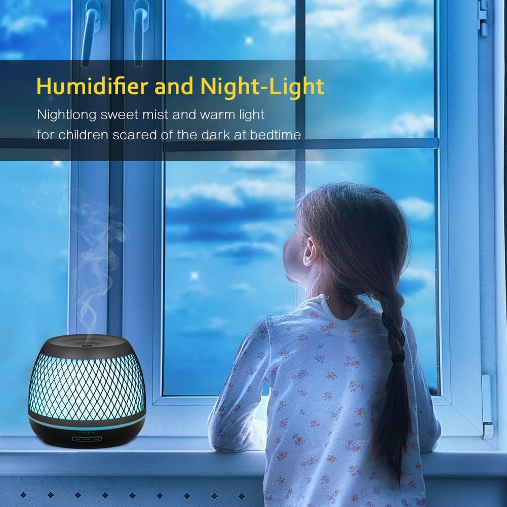 InnoGear 500ml Aromatherapy Essential Oil Diffuser with Iron Cover Ultrasonic Diffuser Classic Stlye Cool Mist for Home Bedroom Baby Room Yoga Spa : Health & Household