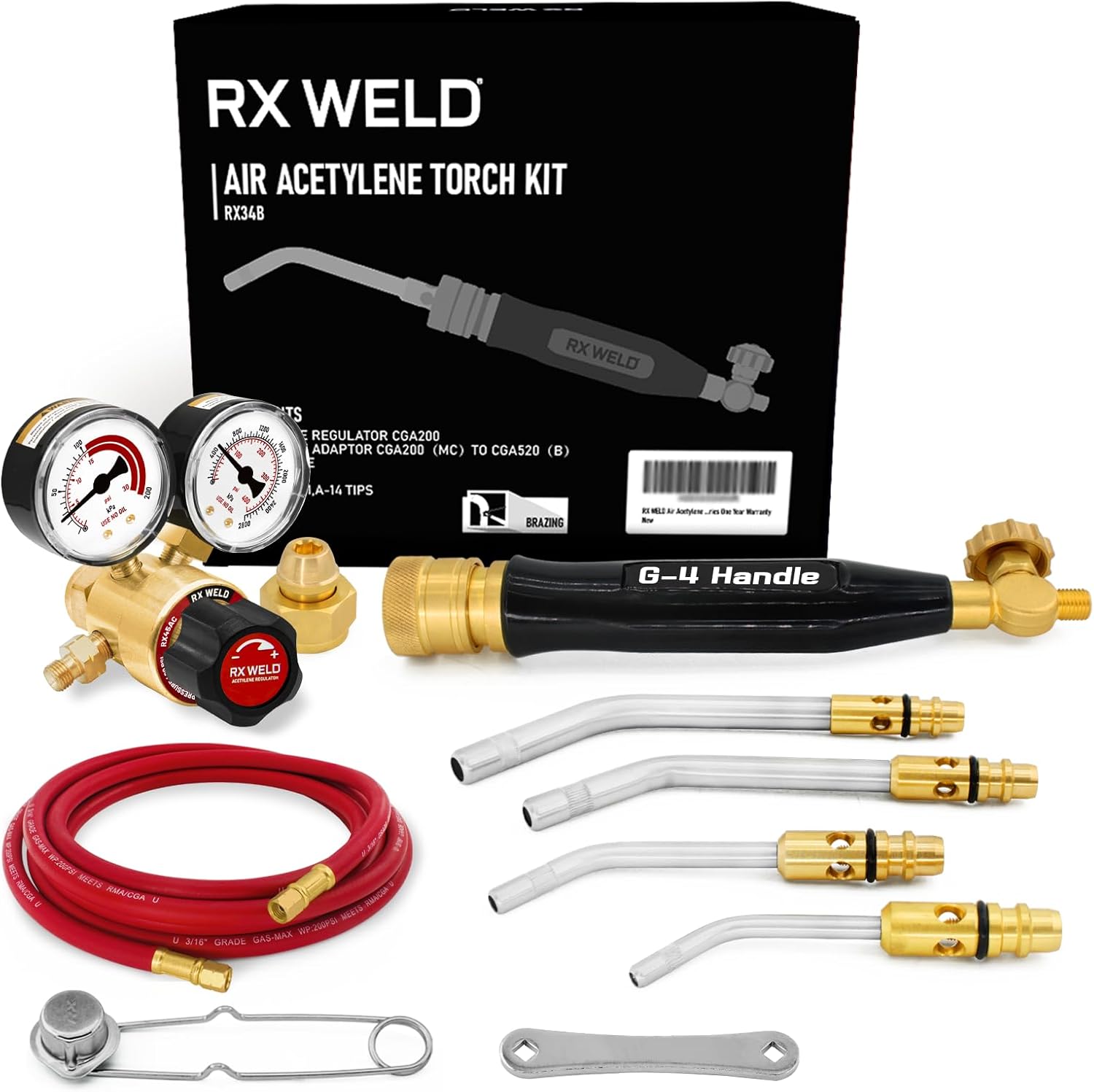 RX WELD Air Acetylene Torch Kit Fuel Gas kit Professional Series