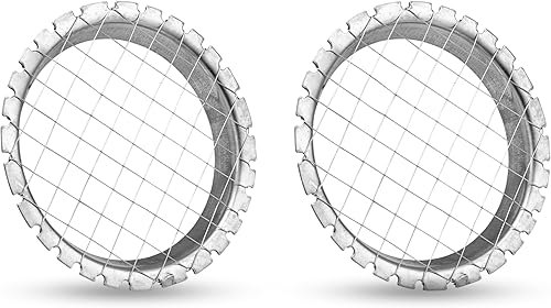 Picador de huevos de acero inoxidable – Cortador manual de huevos duros, alambre de patatas y zanahorias para ensalada de zanahoria, 2 unidades