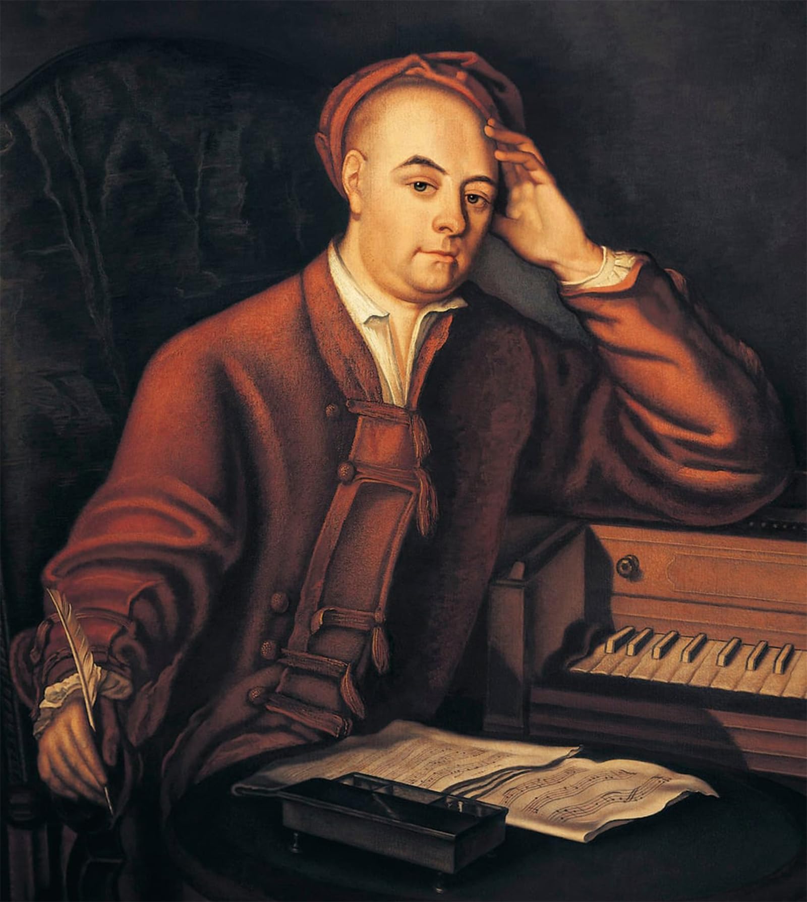 Tableau George Frideric Handel impression d'art mural vintage 60x90cm