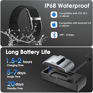 Smart Health Wristband, Wearable Activity & Fitness Tracker 24/7 Heart Rate Blood Oxygen Blood Pressure Temp Monitor Sleep Calorie Tracker 50+ Sport Modes Waterproof Health Tracker for Women Men