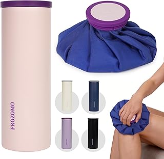 8–10H Reusable Ice Pack for Injuries with Insulated Water Bottle, 9" Cold Therapy Wrap, Portable Ready-to-Use Cold Ice Bag for Knee, Shoulder & Arms Pain Relief, Outdoor Sports(Pink)