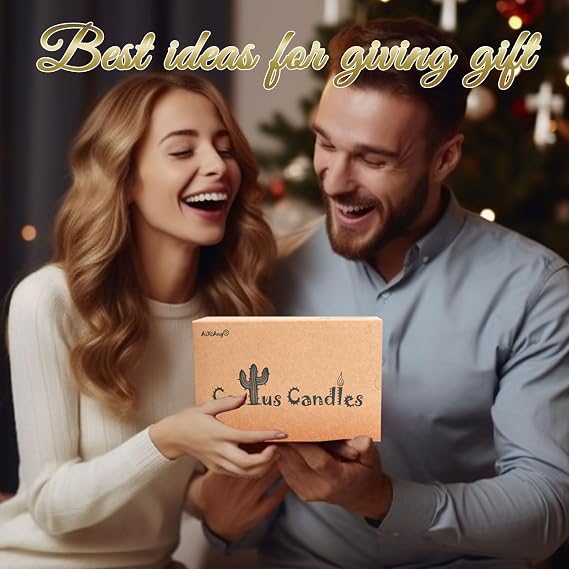 AIXIANG 6 Styles Succulent Candles Gift Set for Home Decor Housewarming,Baby Shower Party Favors, Wedding, Holiday Gifts