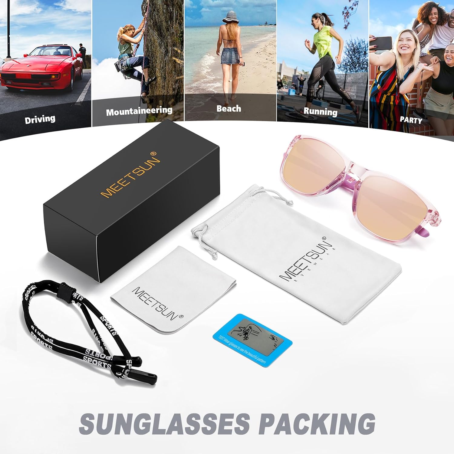 MEETSUN Polarized Sports Sunglasses for Women Men Driving Running Cycling Fishing Sun Glasses UV400 Protection - Image 7