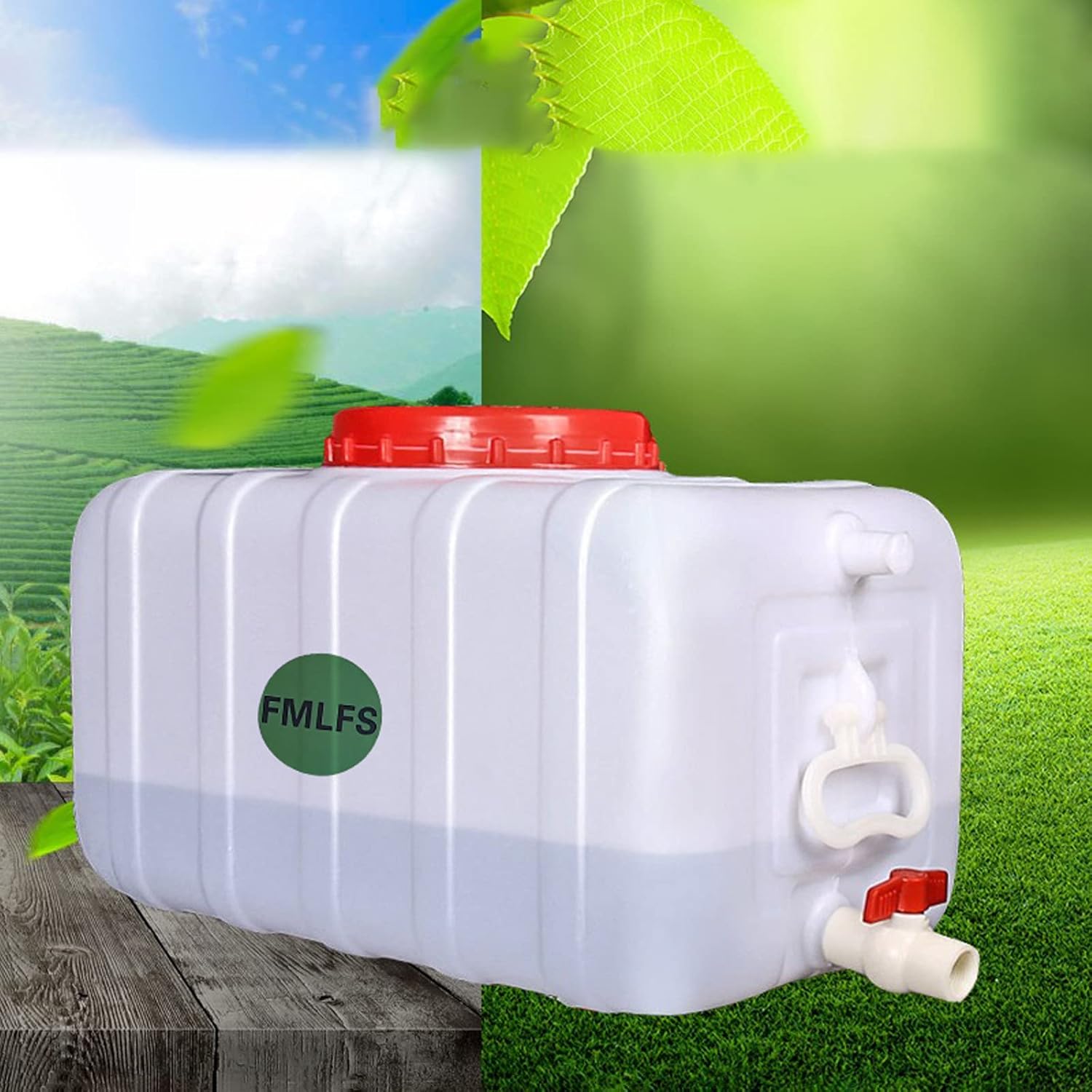 Water Tank Water Containers Plastic Water Tank Water Storage Containers Outdoor Rainwater Collector Car Portable Hand Bucket Camping & Hiking(Size:150L)