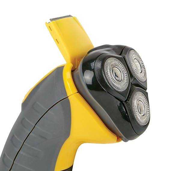 Remington Virtually Indestructible Rotary Shaver 5100, Electric Razor for Men, 100% Waterproof Design, Yellow