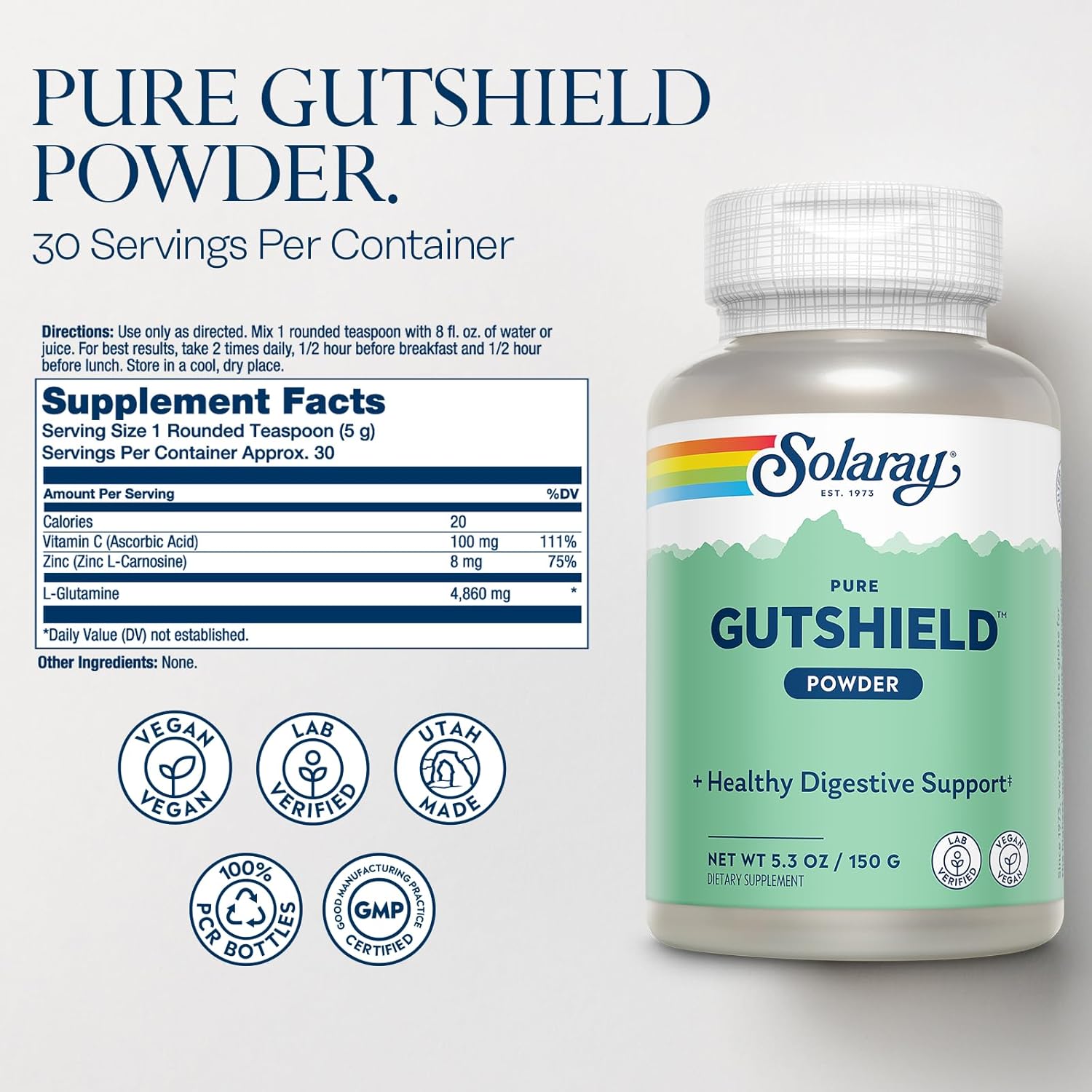 SOLARAY Gutshield Powder 150 Gram