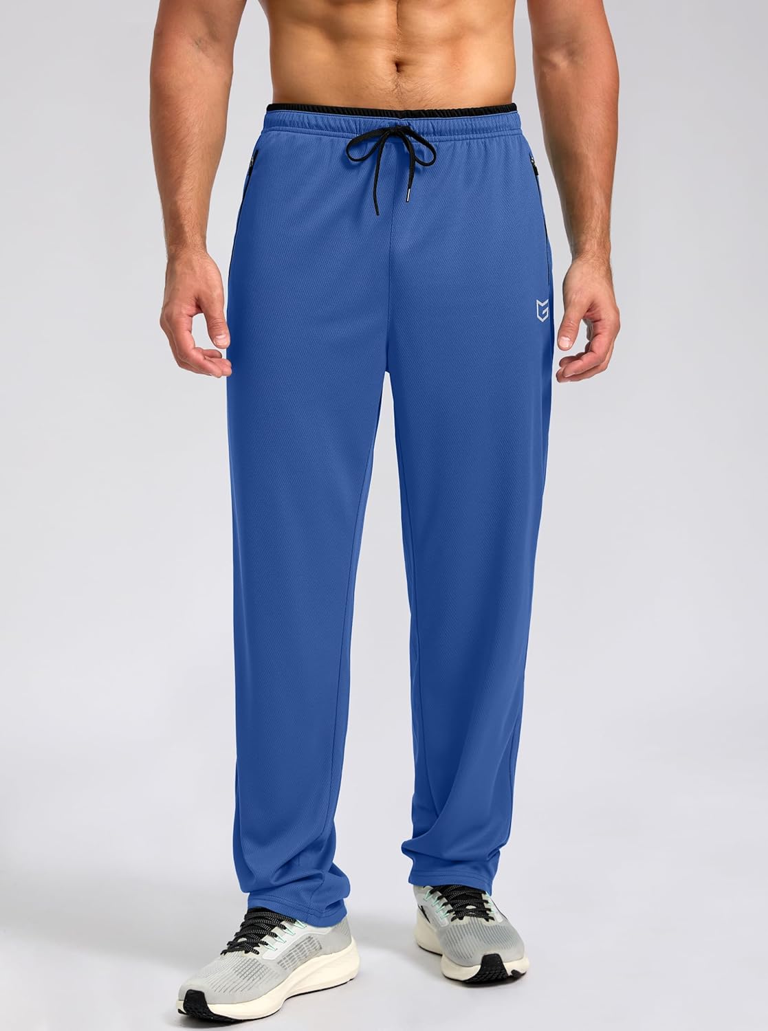 G Gradual Men's Sweatpants Mesh Lightweight with Zip Pockets Breathable Quick Dry Athletic Pants for Workout Running - Image 2