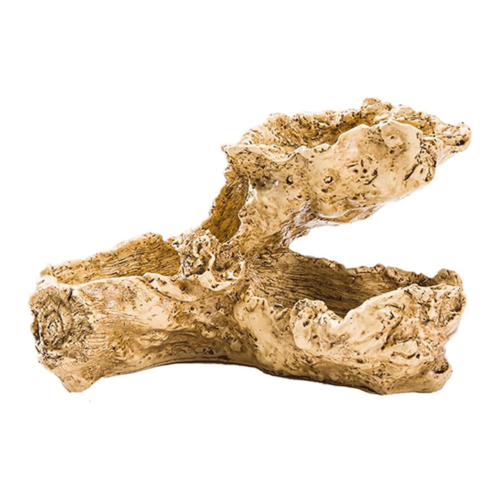28 x 16 x 18 cm doniczka na rośliny ze sztucznej skały, wewnętrzna oddychająca doniczka | Driftwood Sadzarka Sztuczna Rzeźba Wielowarstwowa Sadzarka Na Kwiaty Doniczka Do Domu Oddychająca Sadzarka
