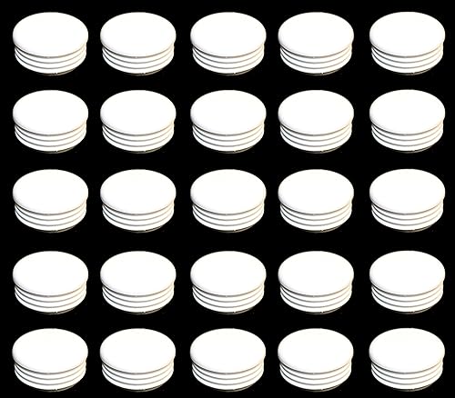 Tapa de extremo de tubo redondo de plástico de 1.5 pulgadas, tapón de tapa de tubo de diámetro exterior de 1.5 pulgadas, inserto de tapa de enchufe