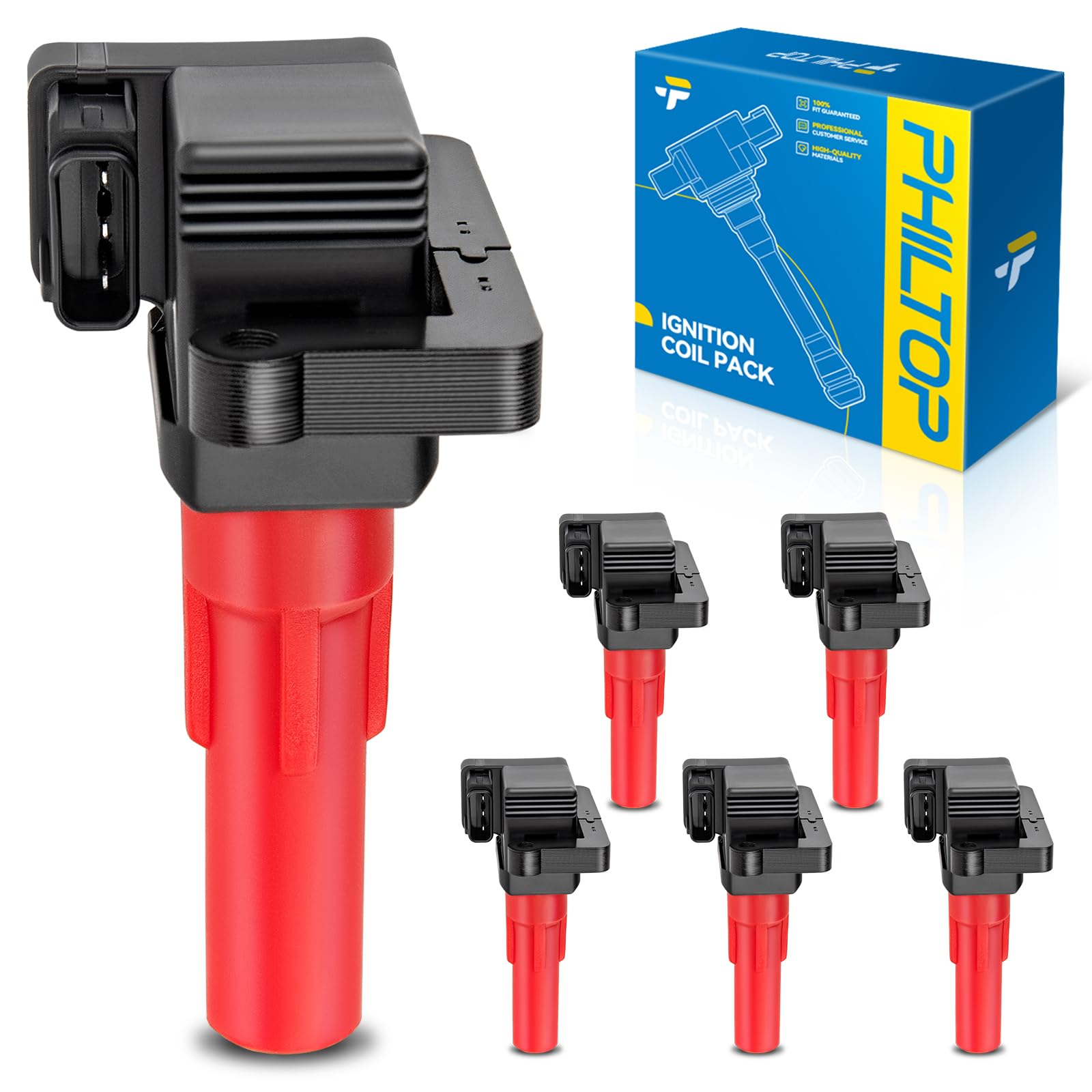 PHILTOP UF287 Ignition Coil Pack Fit for 2006-2007 Subaru B9 Tribeca