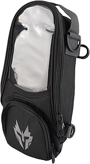 Generic Oxford Fabric Motorcycle Fuel Tank Bag 4.5L High Strength Navigation Package with Transparent Phone Bag for Riders...