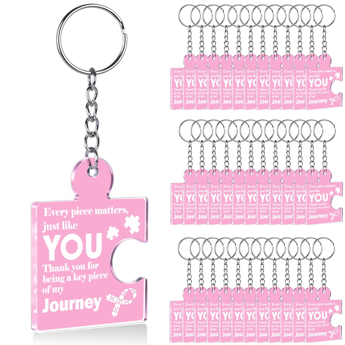 Team Appreciation Gifts Bulk Thank You Keychains for Coworkers