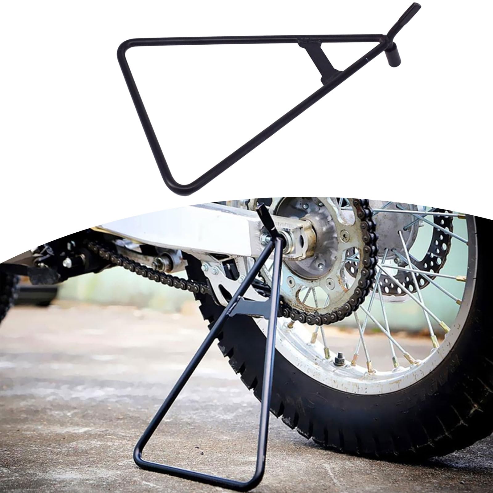 JFG RACING Béquille triangulaire universelle pour moto - Noir