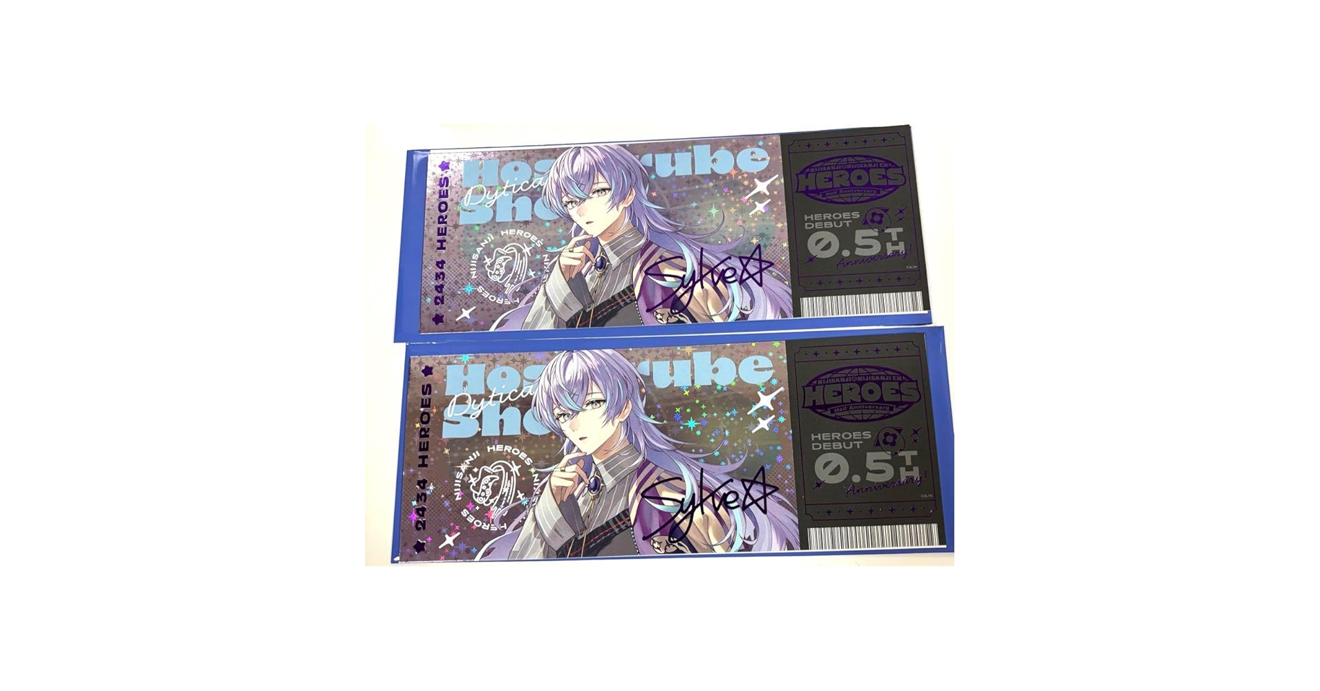 星導ショウ ホログラム風チケット R7枚 Amazon.co.jp: 星導ショウ ホログラムチケット風カード : 文房具