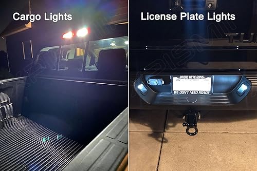 Miniatura 7 de Kit de luz interior LED Tundra blanca de 18 piezas de 6000 K, repuesto para Toyota Tundra de 4 puertas doble cabina 2000 2001 2002 2003 2004 2005