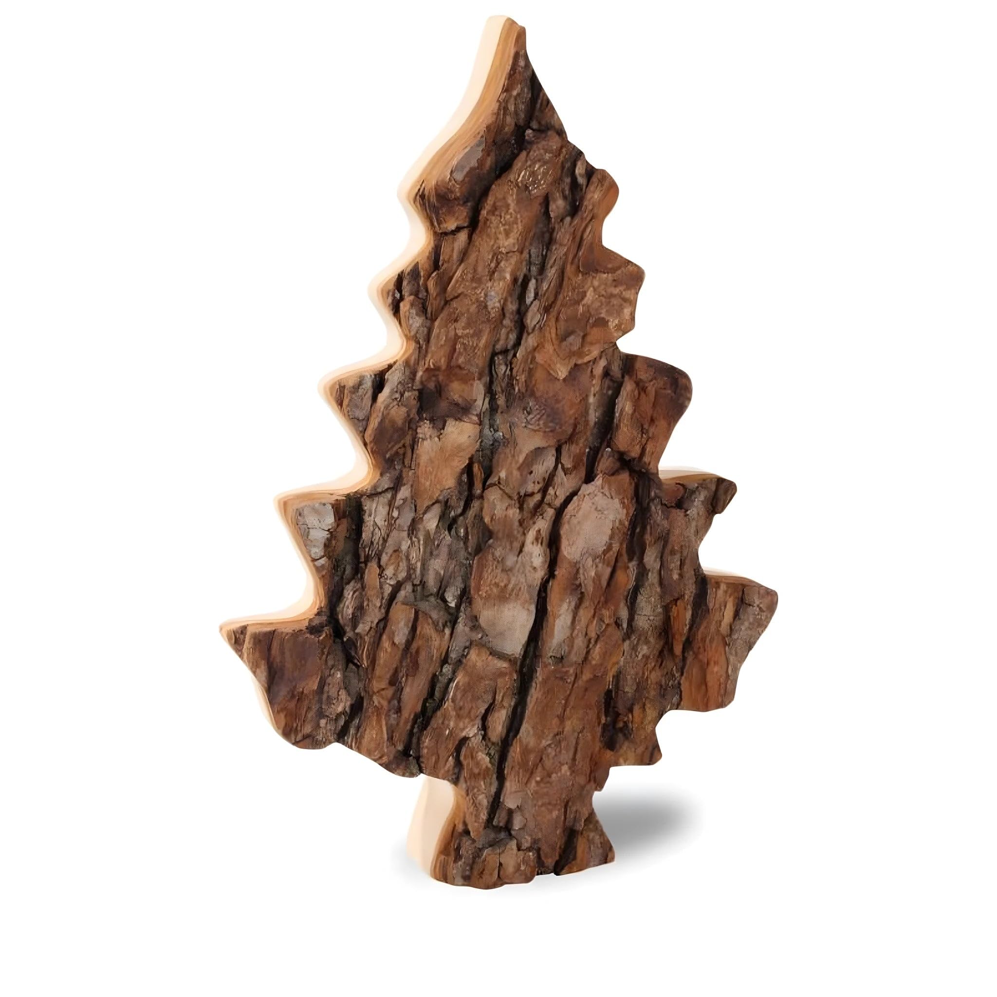 Dolfi Natural Bark Tree 10 cm | Natural Wood in Val Gardena | Nativity Figure