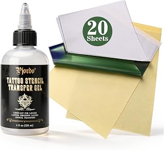 Pjordo Tattoo Stencil Transfer Gel & Tattoo Transfer Paper Tatto Supplies