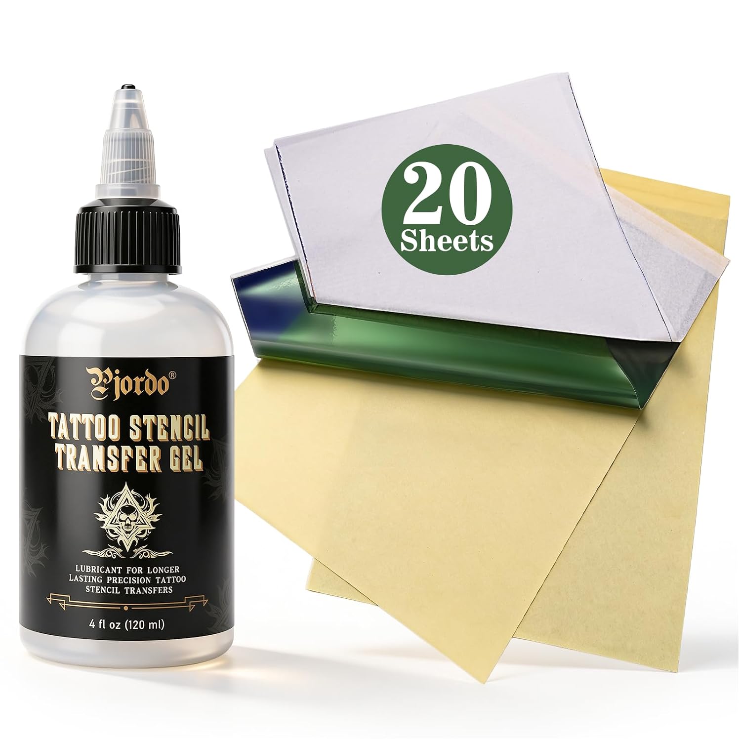 Pjordo Tattoo Stencil Transfer Gel & Tattoo Transfer Paper Tatto Supplies