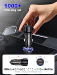 MOSWAG USB C Chargeur de voiture, 75W Mini Adaptateur pour allume-cigare 45W PD&QC 3.0 USB C Charge rapide, Éclairage cigarette USB Chargeur pour iPhone 17 16 15 14 Pro Max,Samsung S26 S25,Remarque, Pixel,iPad