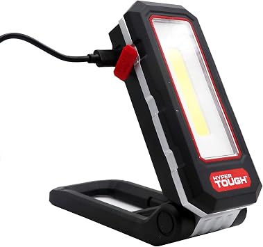Hyper Tough 1000-Lumen Rechargeable LED Work Light 180 ROTATABLE & Foldable | Magnetic Base