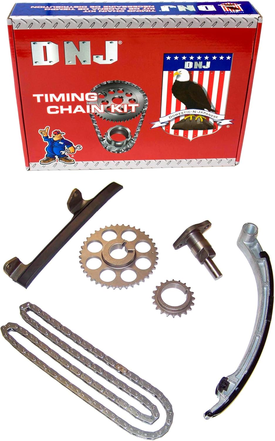 DNJ TK967 Timing Chain Kit for 1993-1997 Lexus, Toyota, Land Cruiser, LX450 4.5L DOHC L6 24V 4477cc