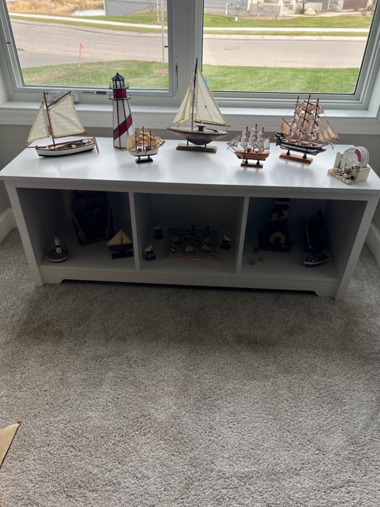 20/mo Finance South Shore Vito Cubby Storage Bench, Pure White Buy