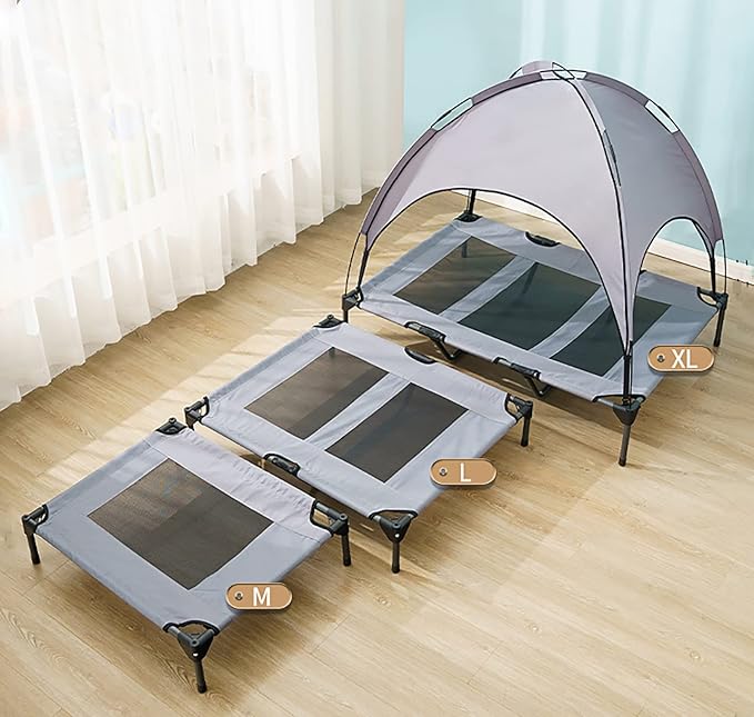 Cama Elevada para Perro Mediana 76x60x71cm Impermeable miniatura 2