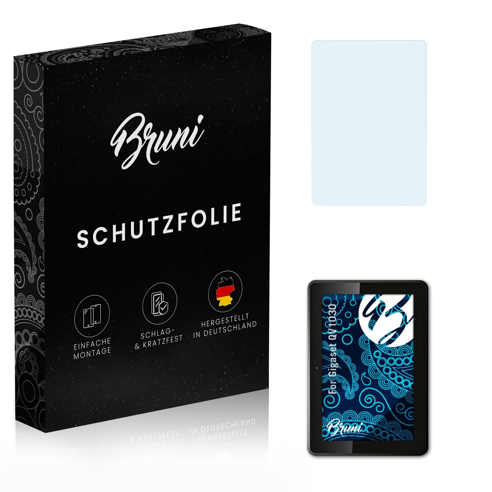 Bruni Screen Protector compatible with Gigaset QV1030 Protector Film, crystal clear Protective Film (2X)