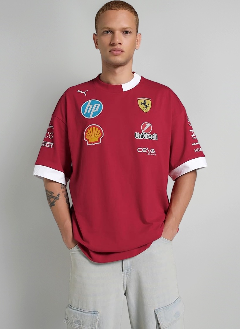 Scuderia Ferrari F1 2025 Driver's Oversized Tshirt