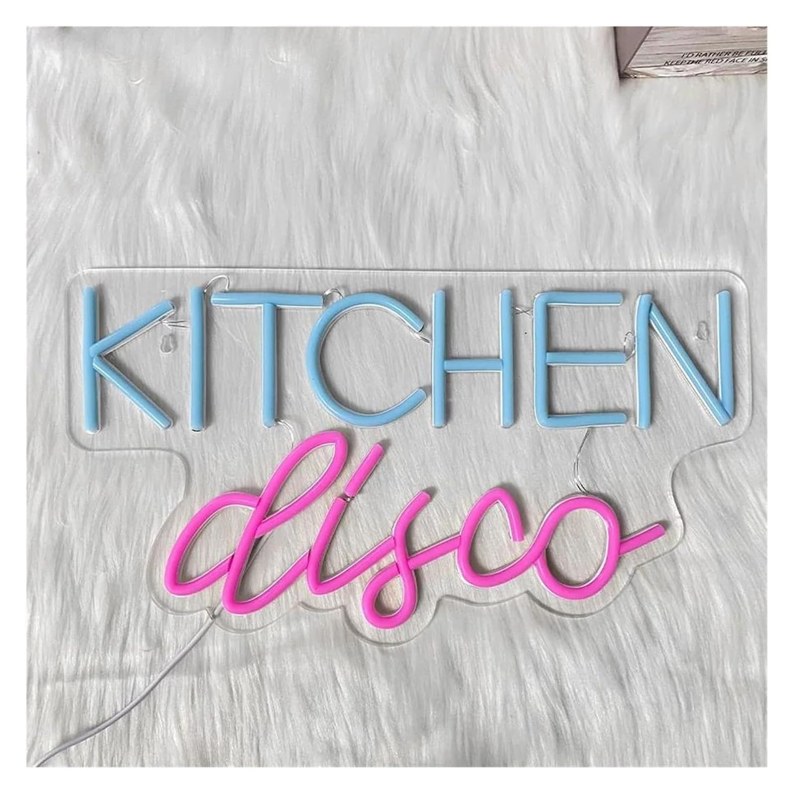 Neón Sign Discoteca de cocina con letrero neón, luz LED regulable, para ideal para bares, cocinas, cafeterías y restaurantes