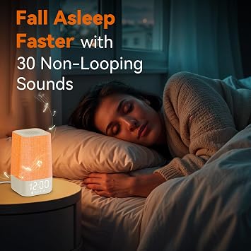 Sunrise Alarm Clock with Sound Machine, Gentle Wake Up Light for Bedroom