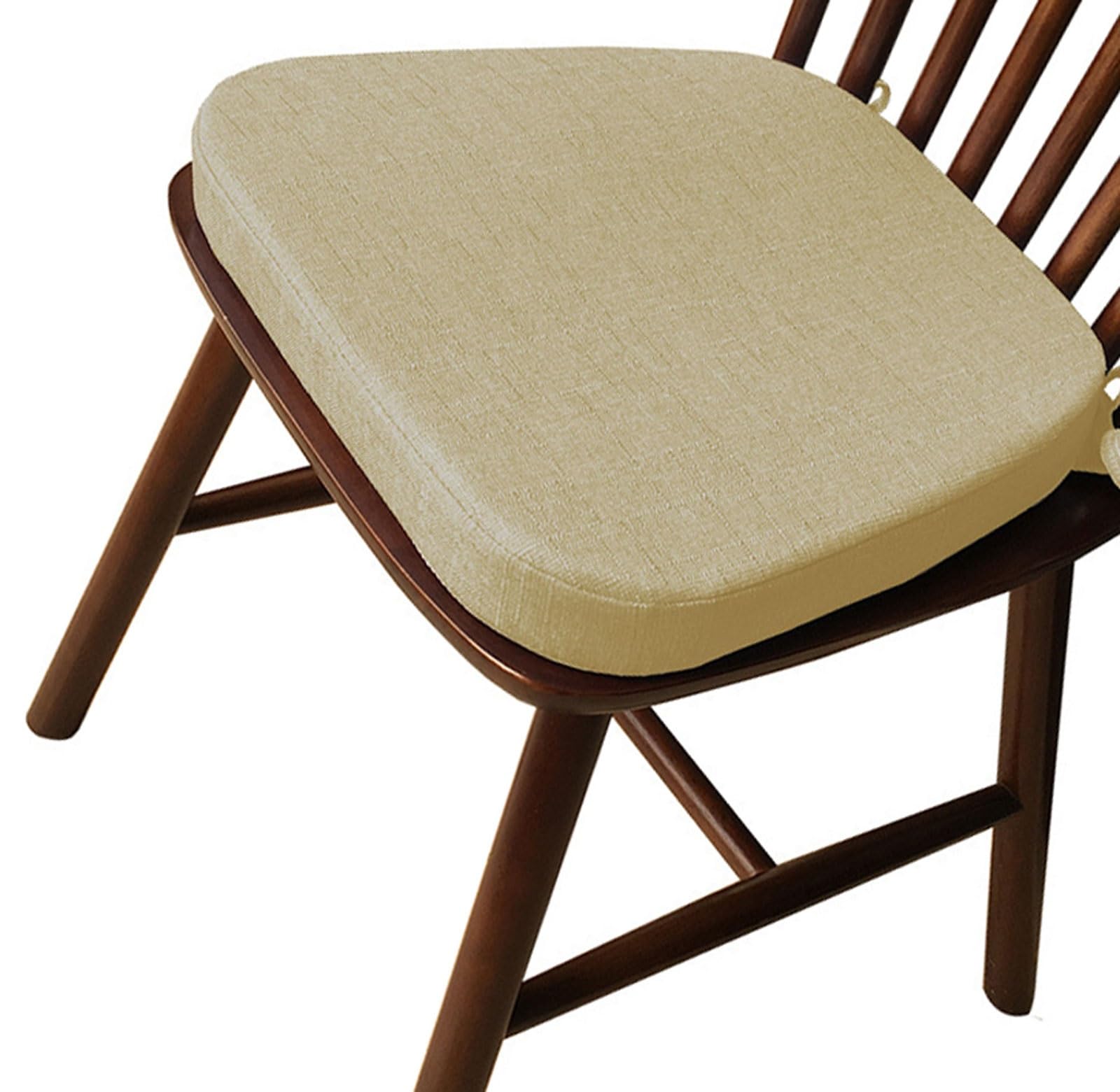 VEAI Chair Cushion with Ties for Dining Chairs [40x38x3/5cm] Non Slip Kitchen Dining Chair Pad and Seat Cushion with Machine Washable(Color:C18,Size:40x38x33x5cm)